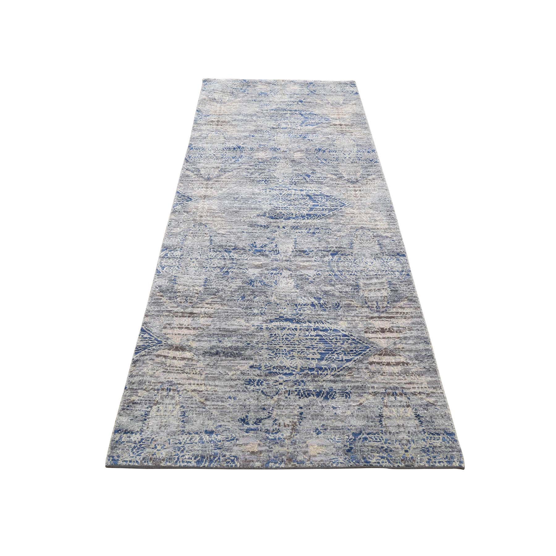 Contemporary Silk Hand-Knotted Area Rug 2'5